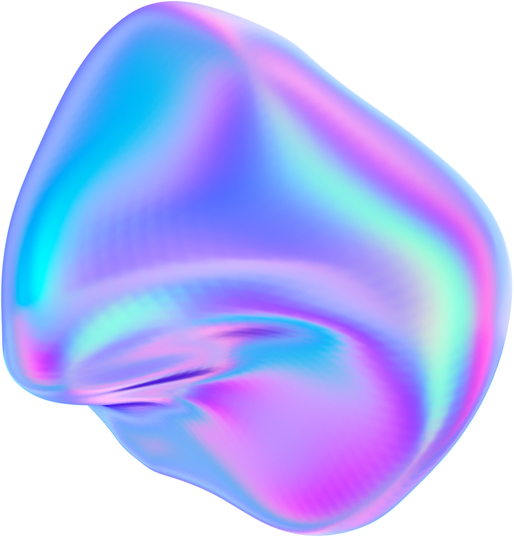 3D Gradients Oversaturated Rainbow Color